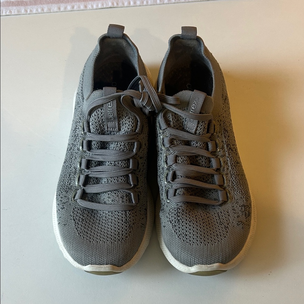 Cute Gray Aetrex Slip-On Sneakers - Size 8